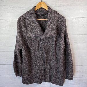 Prana Duster Cardigan Womens Size Large Magnet Grey Sukie Longline Alpaca & Wool